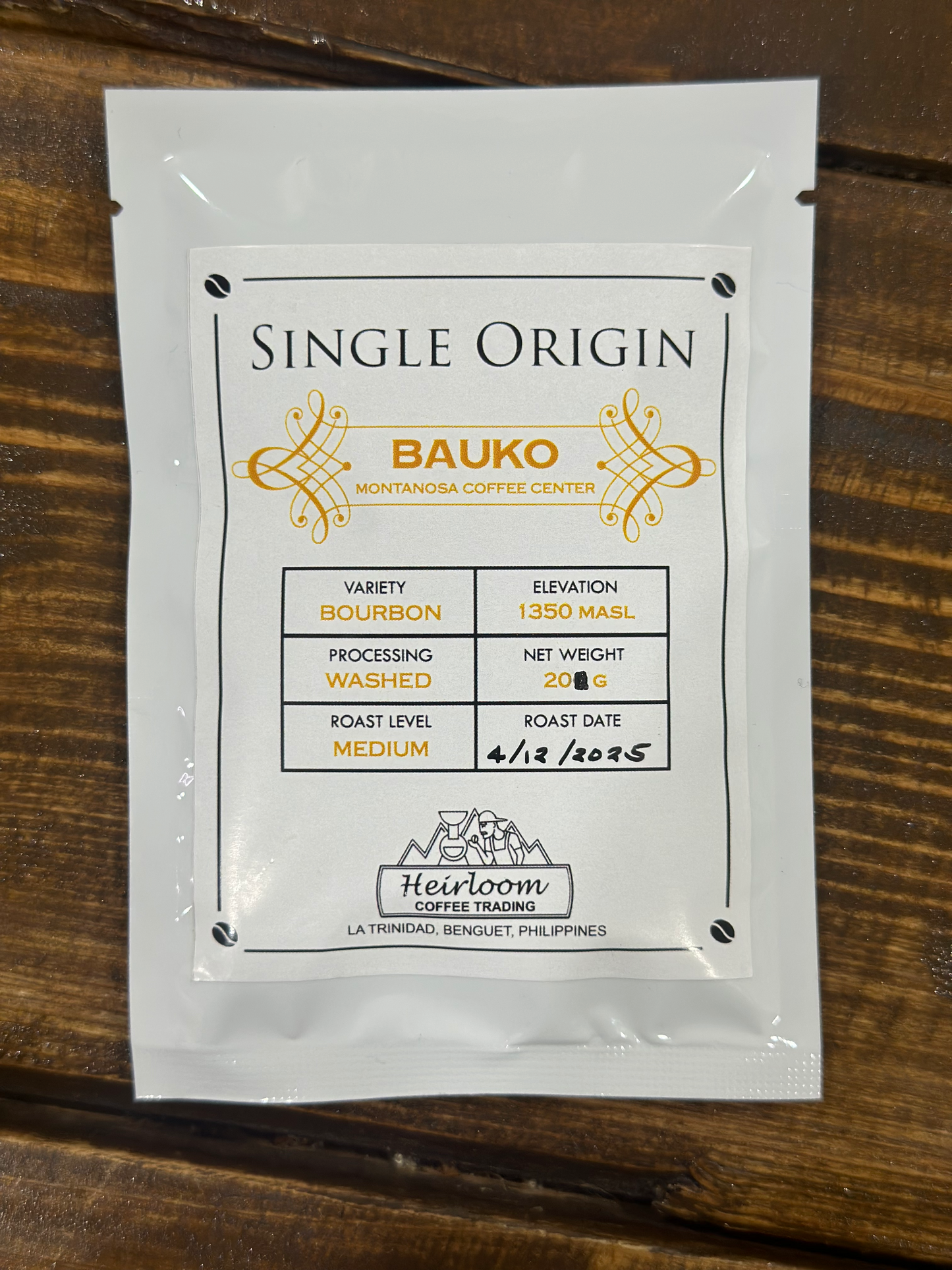 Coffee Bean Packets 20g