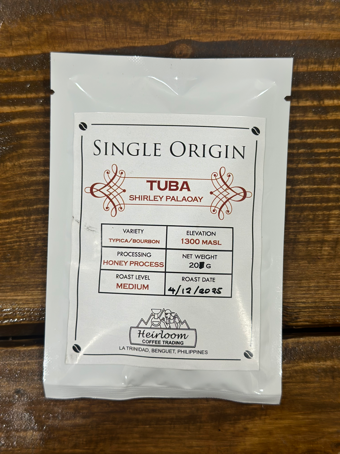 Coffee Bean Packets 20g